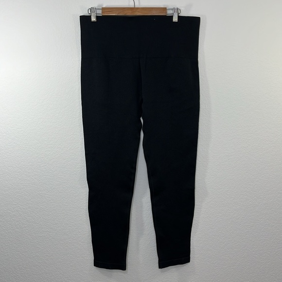 Spanx NWT Seamless Sculpt Chevron Ribbed Leggings Black size 3X #50237R - Picture 5 of 9